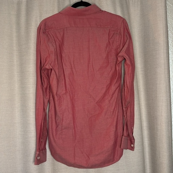 EXPRESS MEN RED BUTTON DOWN DRESS SHIRT (M) - Picture 6 of 6